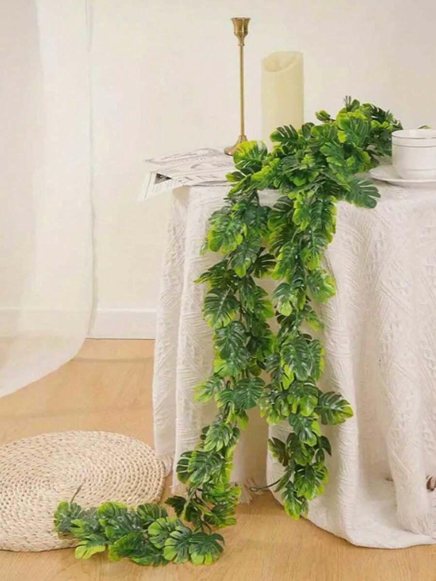 SHEIN SZTUCZNY KWIAT BLUSZCZ MONSTERA S07__172CM