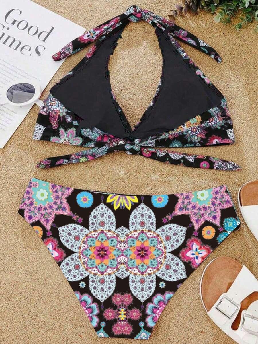 SHEIN DWUCZĘŚCIOWY STRÓJ KĄPIELOWY S09__M