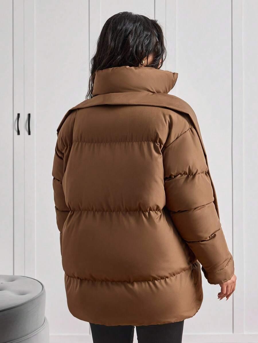 SHEIN BRĄZOWA KURTKA ZAMEK W01__50
