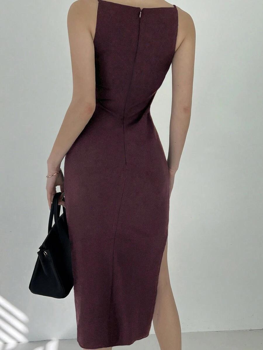 SHEIN BORDOWA MIDI SUKIENKA S06__L