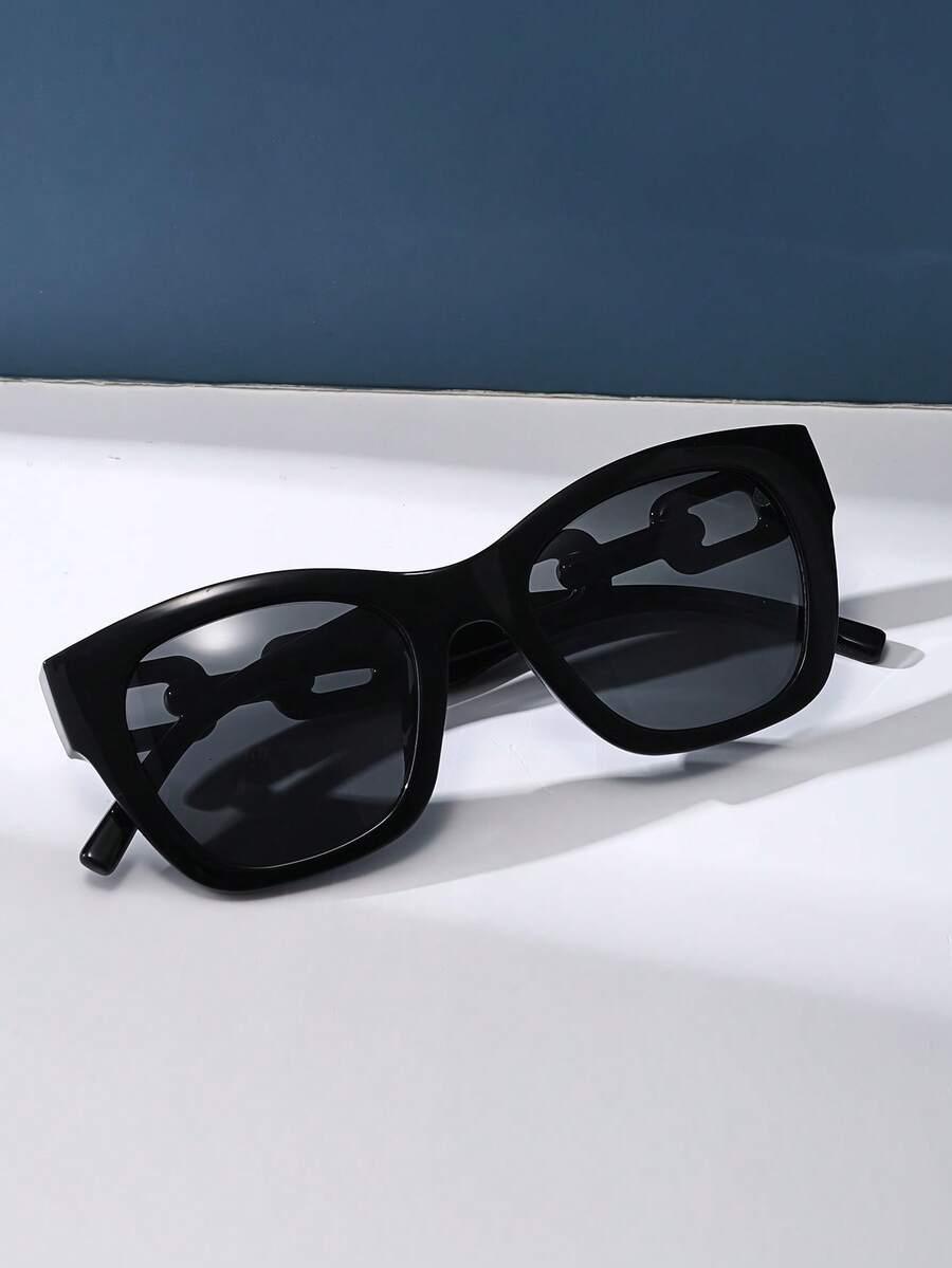SHEIN CZARNE OKULARY PRZECIWSŁONECZNE S07