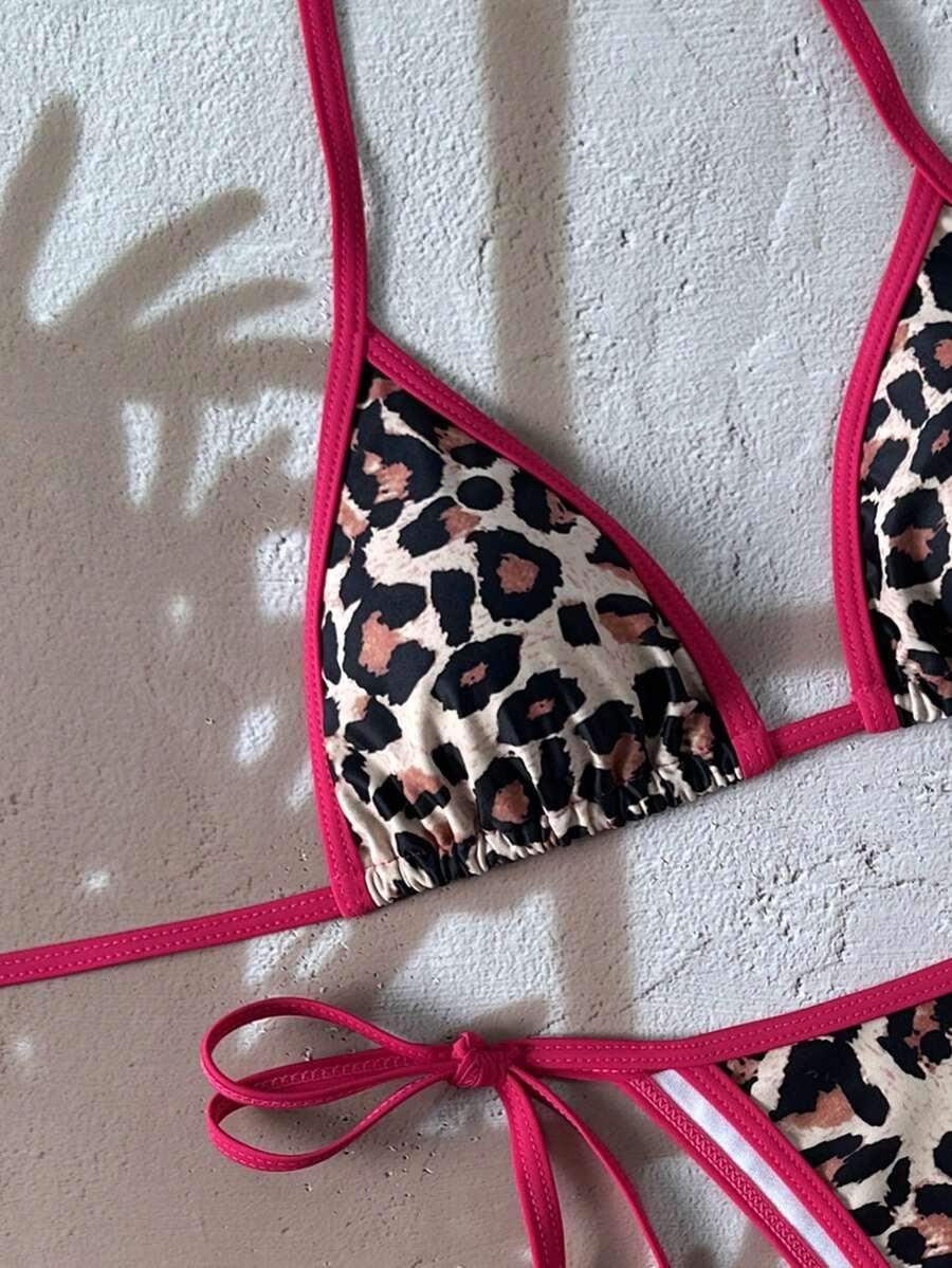 SHEIN DÓŁ OD BIKINI ANIMAL PRINT S09__XS