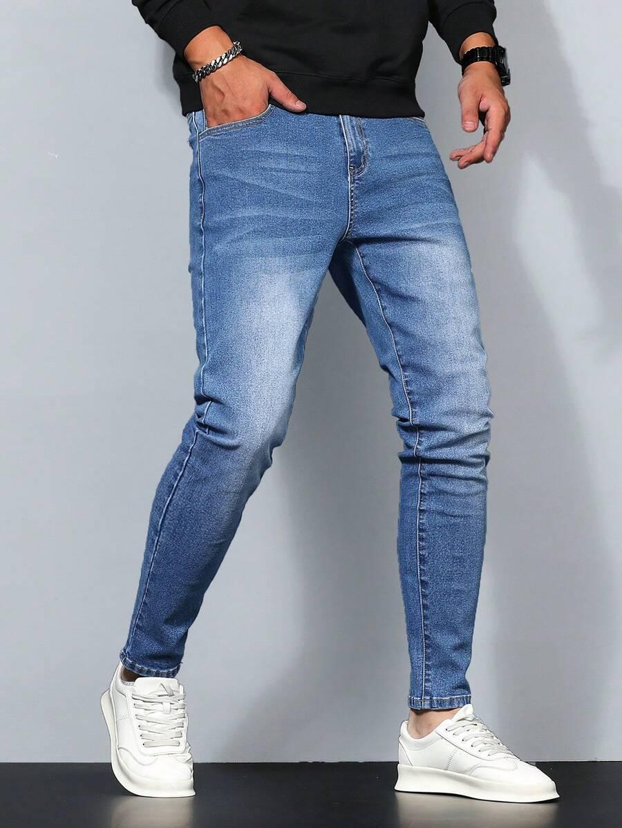 SHEIN NIEBIESKIE SPODNIE JEANS S06__L