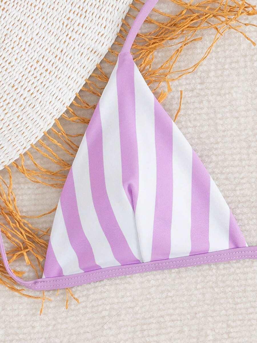 SHEIN DWUCZĘŚCIOWY STRÓJ KĄPIELOWY PASKI S09__S