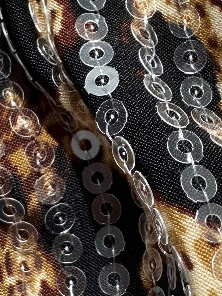 SHEIN DÓŁ OD STROJU KĄPIELOWEGO ANIMAL PRINT S09__M