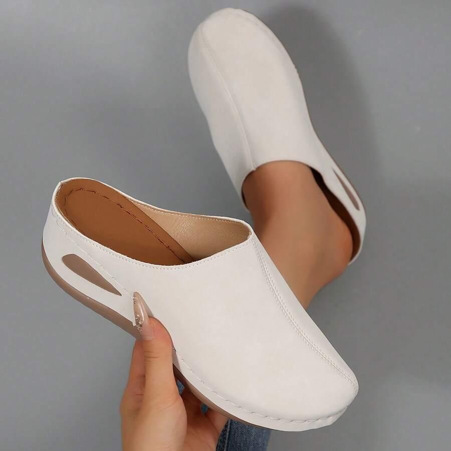 SHEIN BEŻOWE KLAPKI KOTURN S06__38