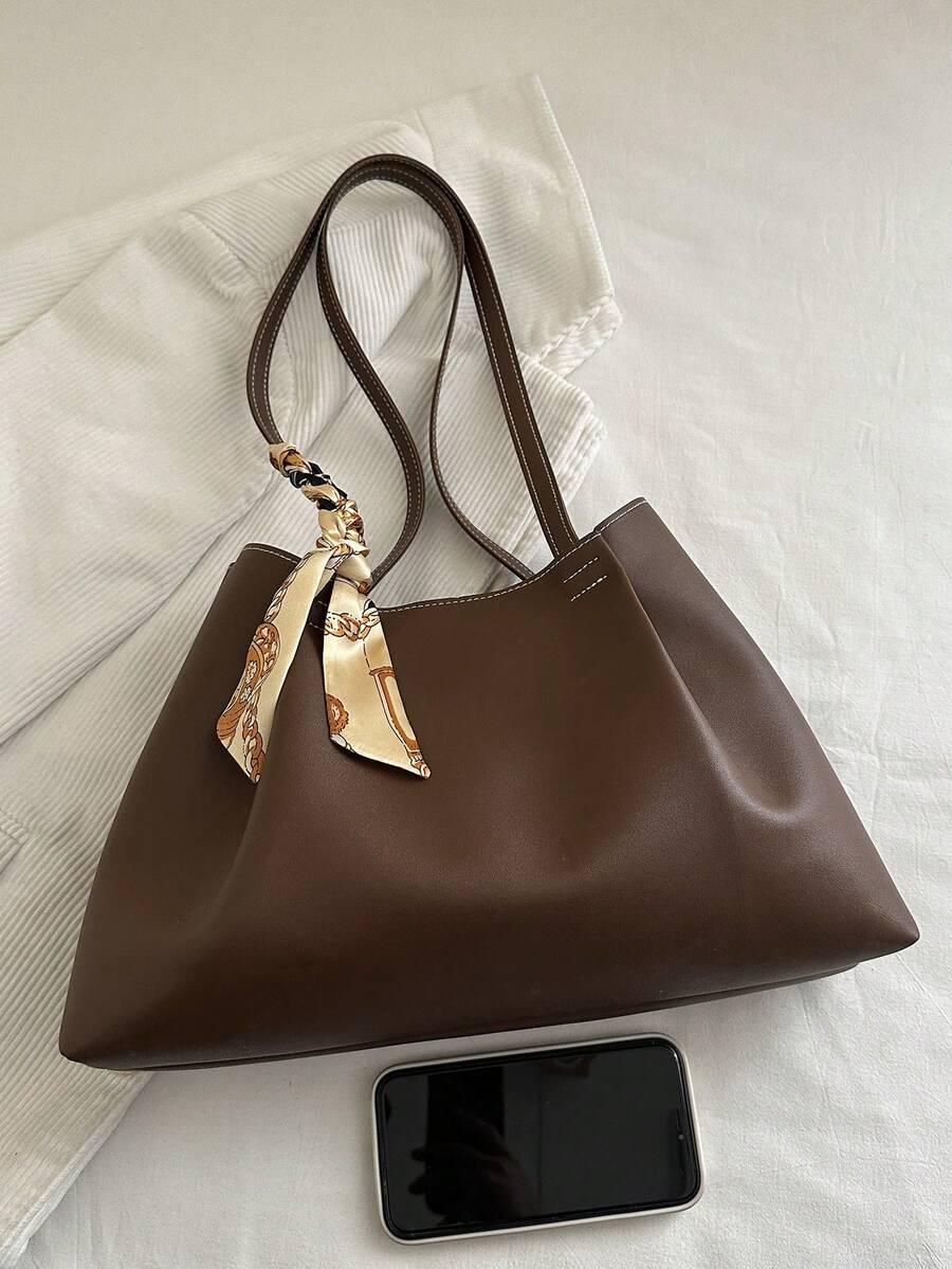 SHEIN BRĄZOWA TOREBKA NA RAMIĘ S07__34X24