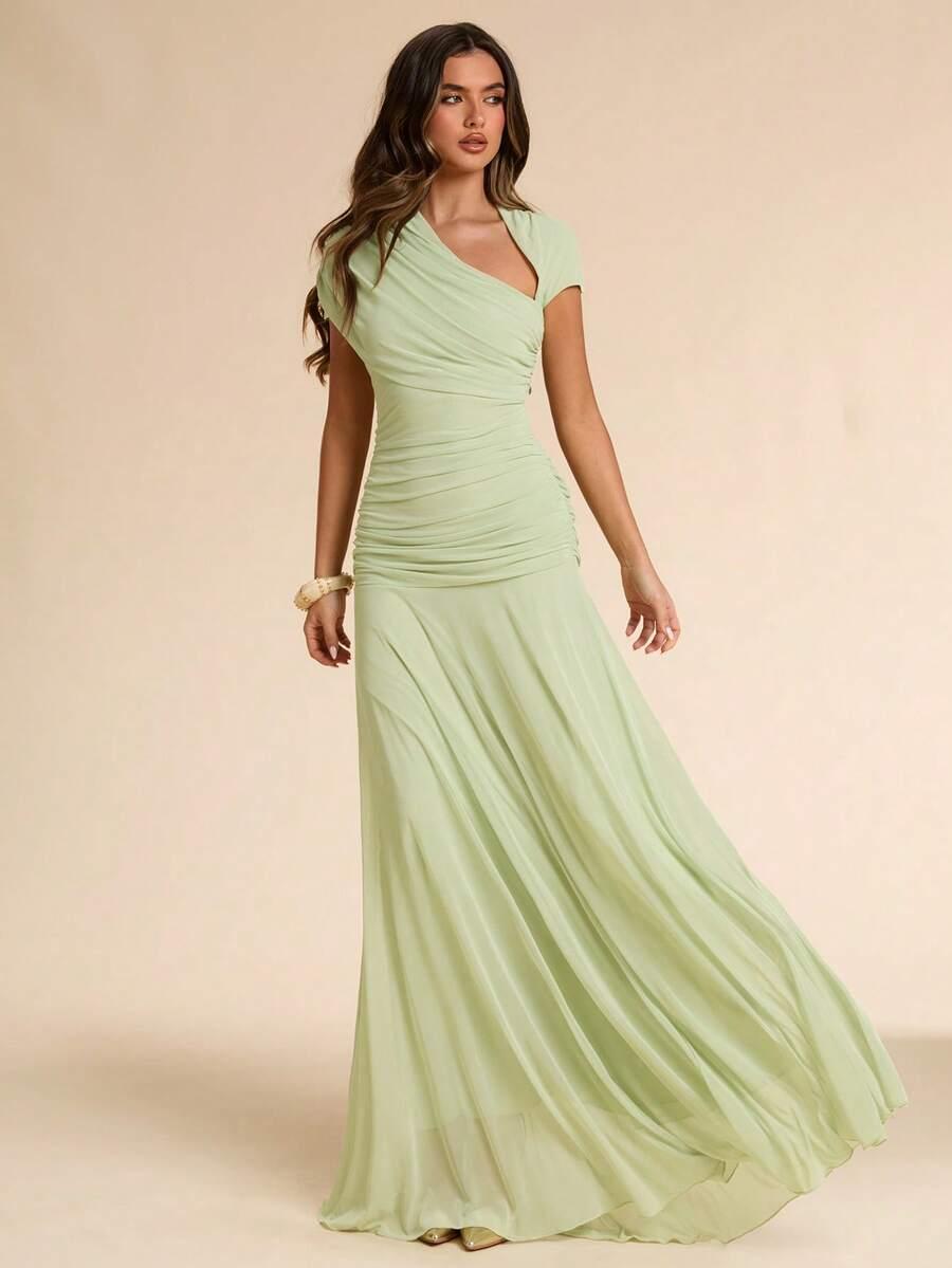 SHEIN ZIELONA MAXI SUKIENKA S06__XS