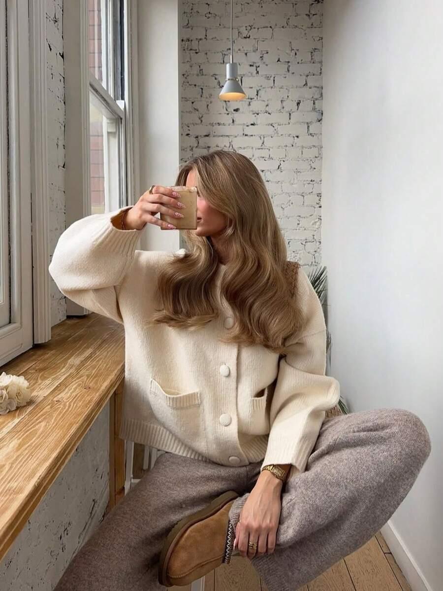 SHEIN SWETER DŁUGI RĘKAW S06__L