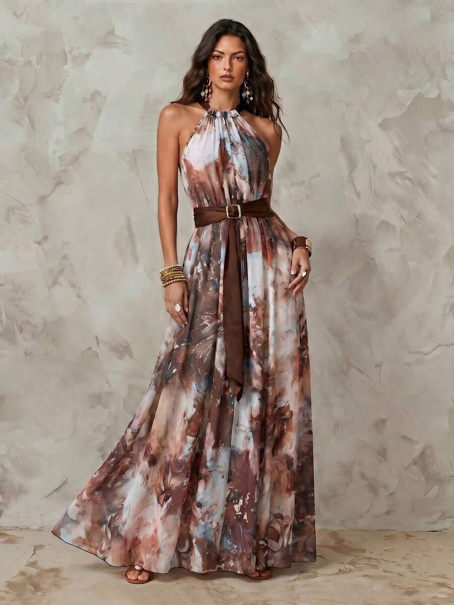 SHEIN MAXI SUKIENKA WZÓR S06__M