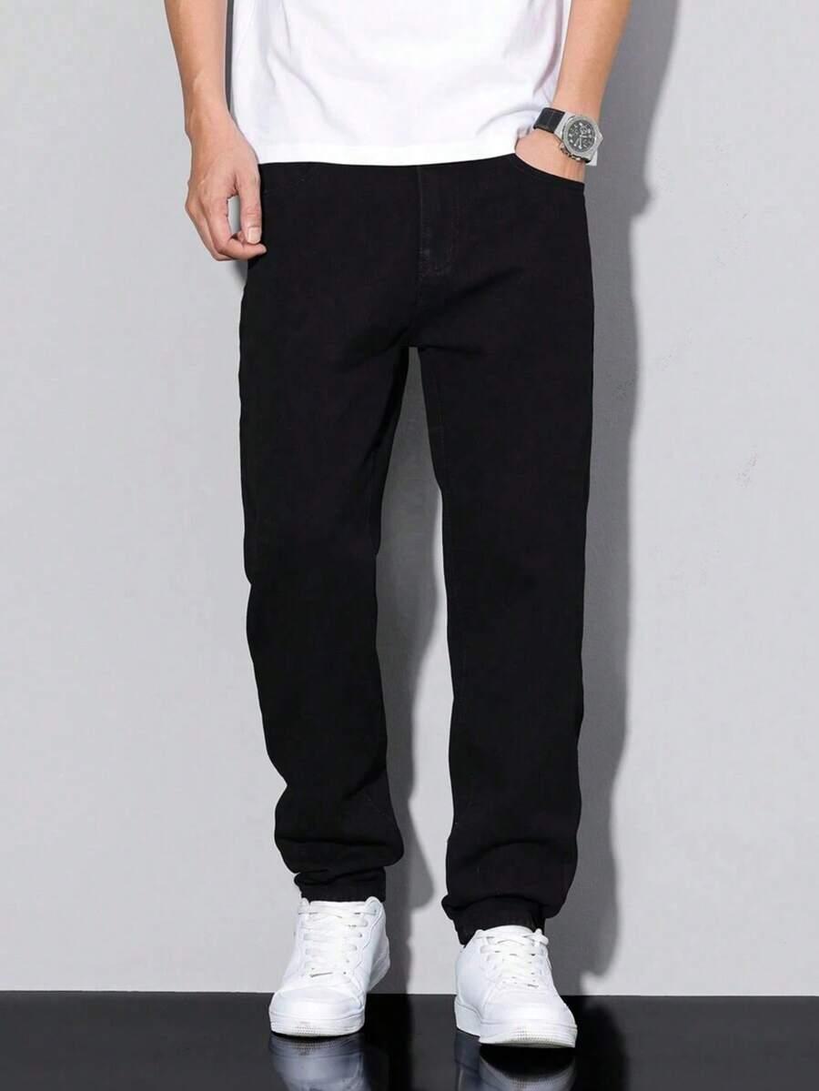 SHEIN CZARNE SPODNIE JEANS S06__152-158