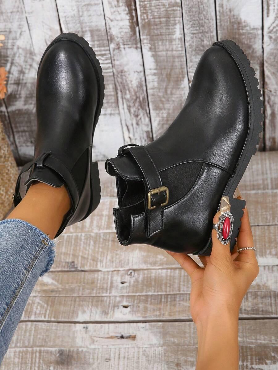 SHEIN CZARNE WSUWANE BOTKI W01__38