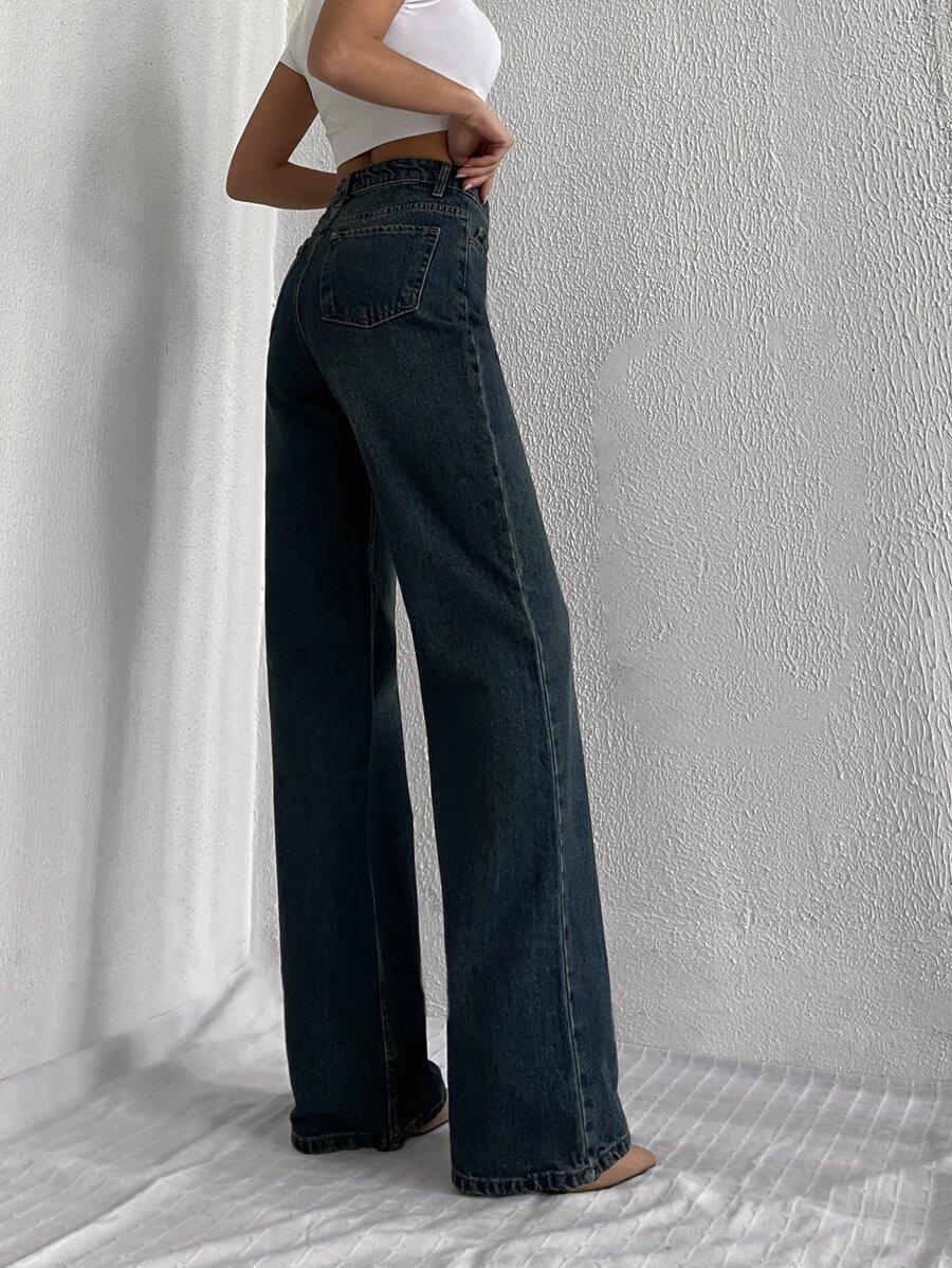 SHEIN NIEBIESKIE SPODNIE JEANS S06__XS