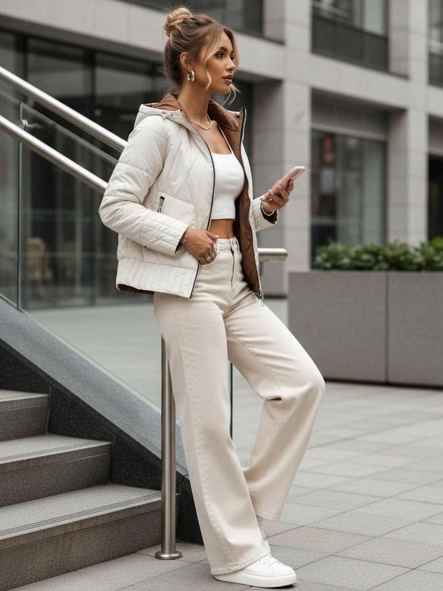 SHEIN DWUSTRONNA KURTKA KAPTUR W01__XL