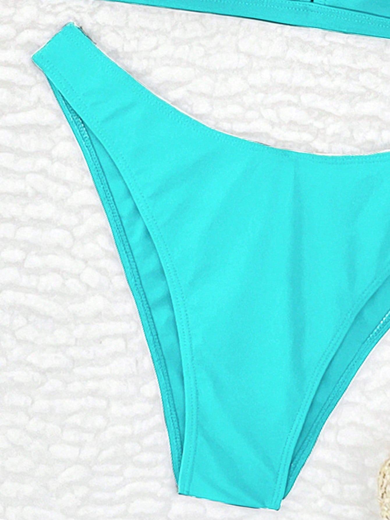 SHEIN DWUCZĘŚCIOWY STRÓJ KĄPIELOWY S09__L