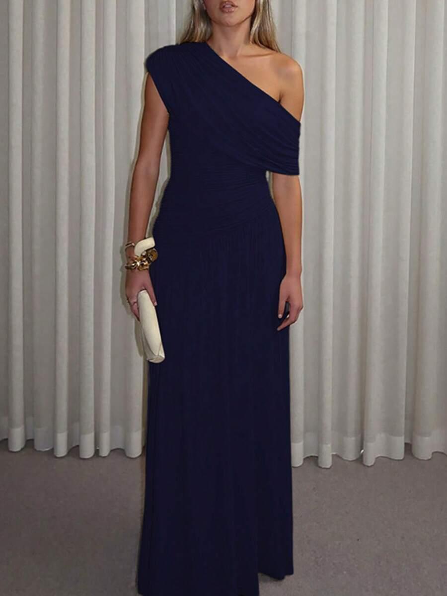 SHEIN GRANATOWA MAXI SUKIENKA S06__XS