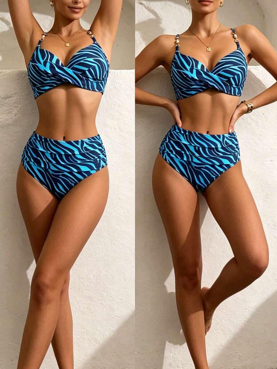 SHEIN DWUCZĘŚCIOWY STRÓJ KĄPIELOWY S09__M