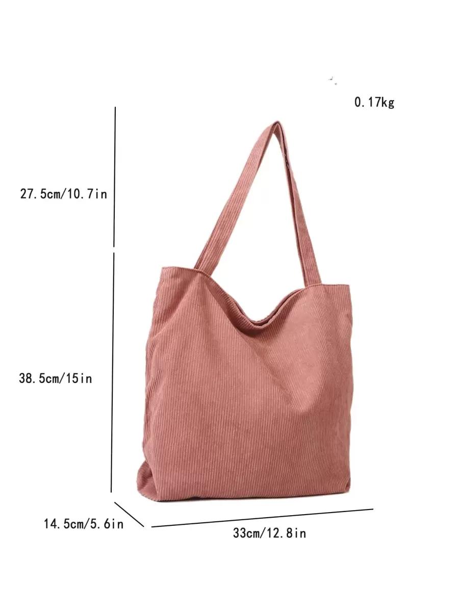 SHEIN RÓŻOWA TOREBKA SHOPPER S07__33X14,5X38
