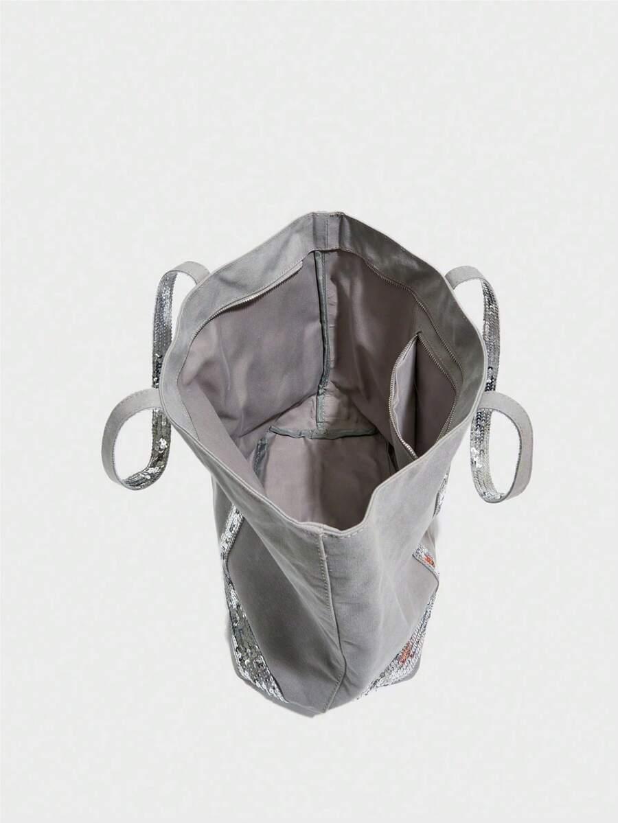 SHEIN SZARA TORBA ZDOBIENIE S07__33X33