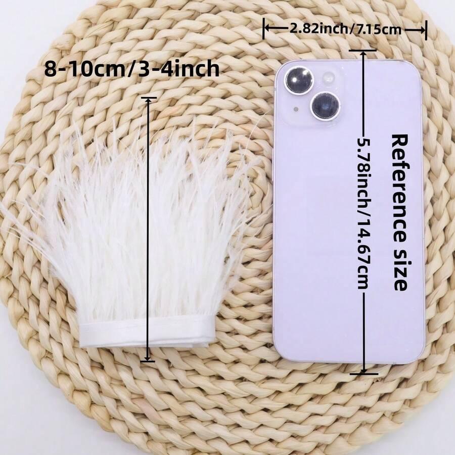 SHEIN POMARAŃCZOWE SZTUCZNE PIÓRA S07__1M