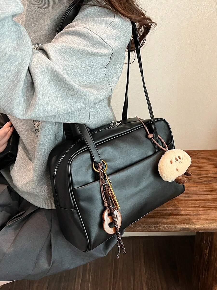 SHEIN CZARNA TOREBKA IMITACJA SKÓRY S07__31X8X26