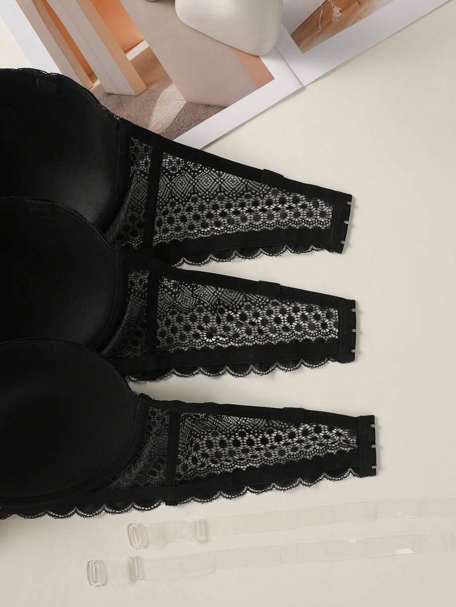 SHEIN CZARNY BIUSTONOSZ FISZBINY 3-PACK S06__110C