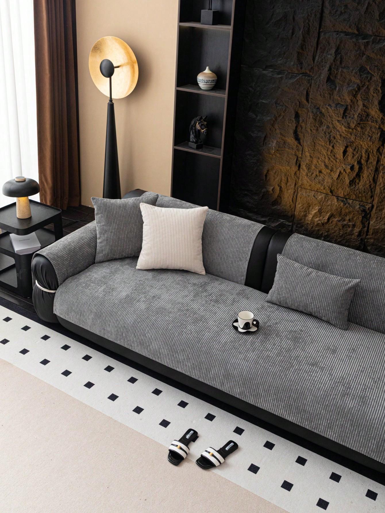 SHEIN POKROWIEC NA SOFĘ PRĄŻKI S07__70X150