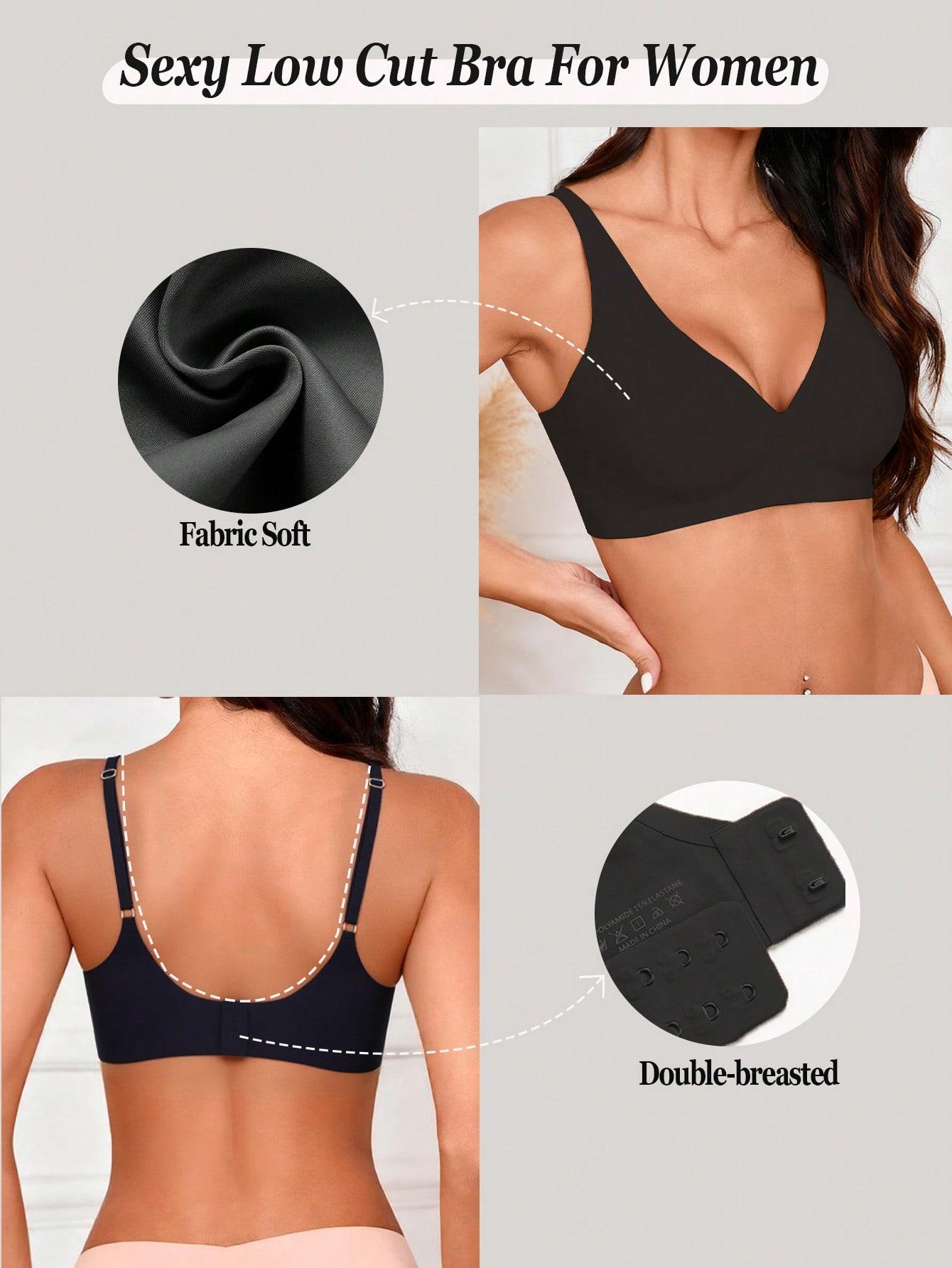SHEIN CZARNY BIUSTONOSZ BEZSZWOWY PK01__XL