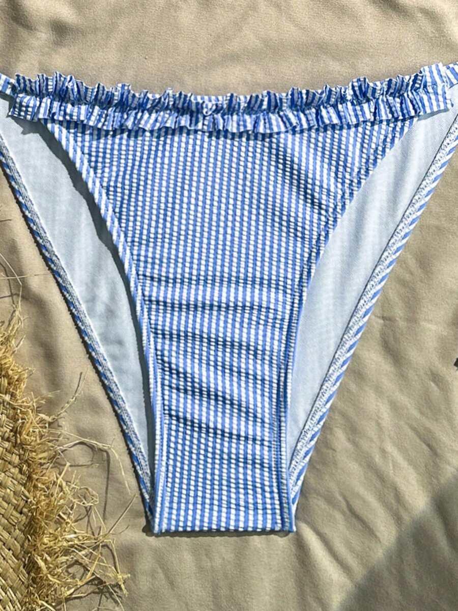 SHEIN NIEBIESKI DWUCZĘŚCIOWY STRÓJ KĄPIELOWY S09__50