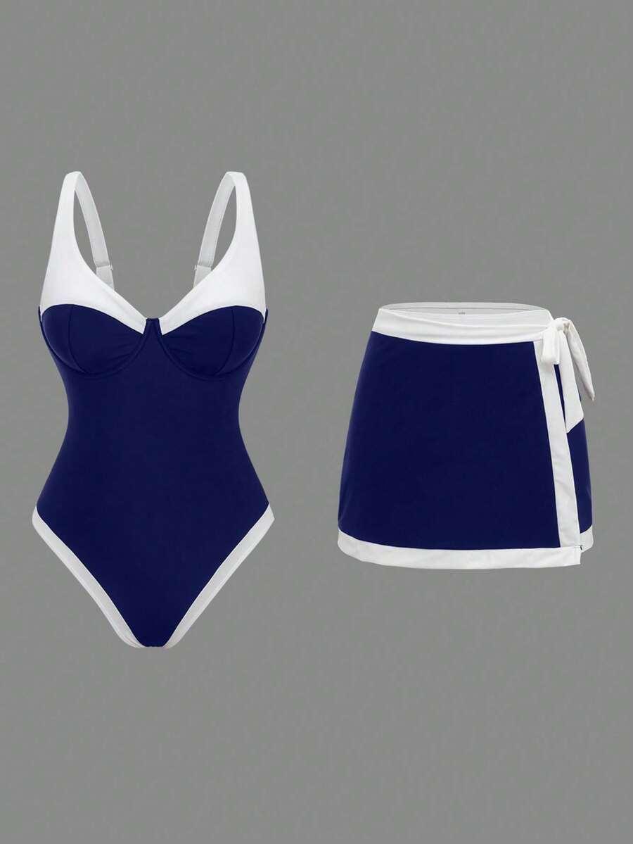 SWIM OASIS JEDNOCZĘŚCIOWY STRÓJ KĄPIELOWY ZE SPÓDNICĄ S09__S