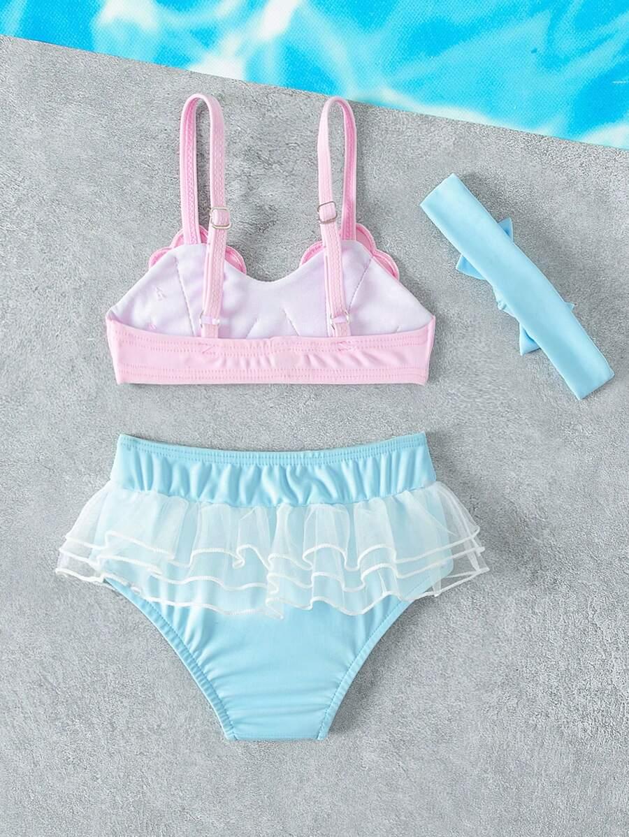 SHEIN DWUCZĘŚCIOWY STRÓJ KĄPIELOWY OPASKA S09__92-98