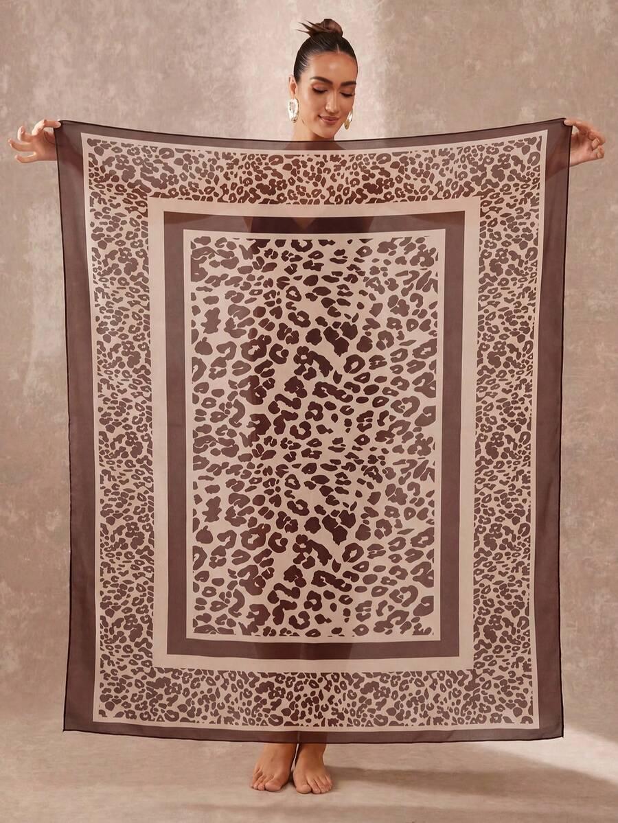 SHEIN CHUSTA ANIMAL PRINT S07__72X107CM