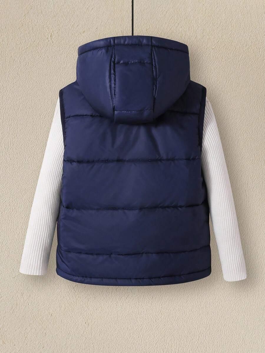SHEIN GRANATOWA PIKOWANA KAMIZELKA W01__110/116