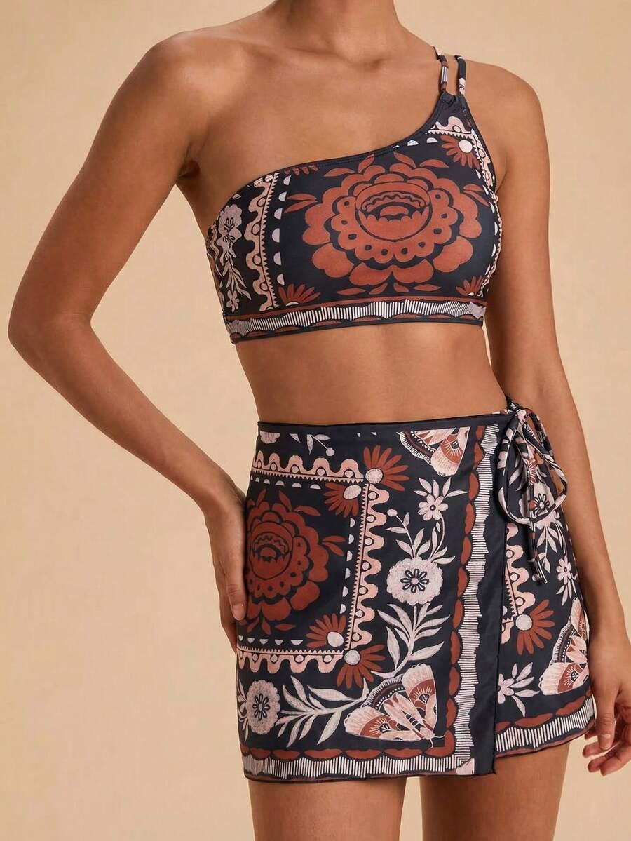SHEIN TRZYCZĘŚCIOWY STRÓJ KĄPIELOWY S09__S