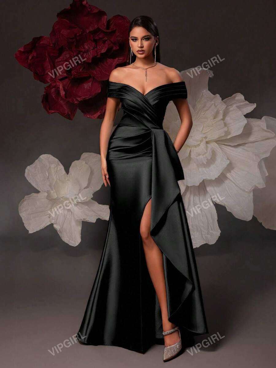 SHEIN CZARNA MAXI SUKIENKA S06__M