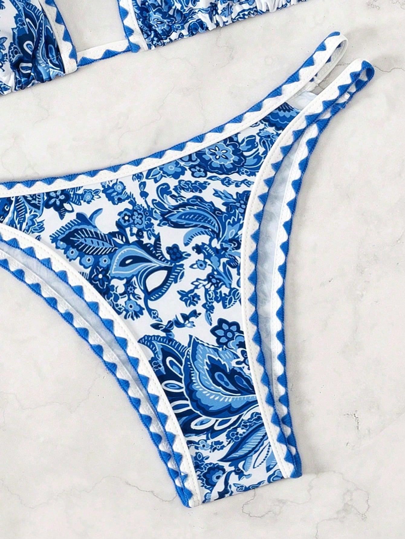 SHEIN DWUCZĘŚCIOWY STRÓJ KĄPIELOWY S09__XS