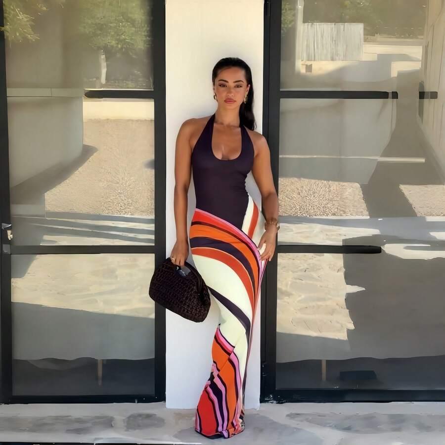 SHEIN MAXI SUKIENKA PRINT S06__S