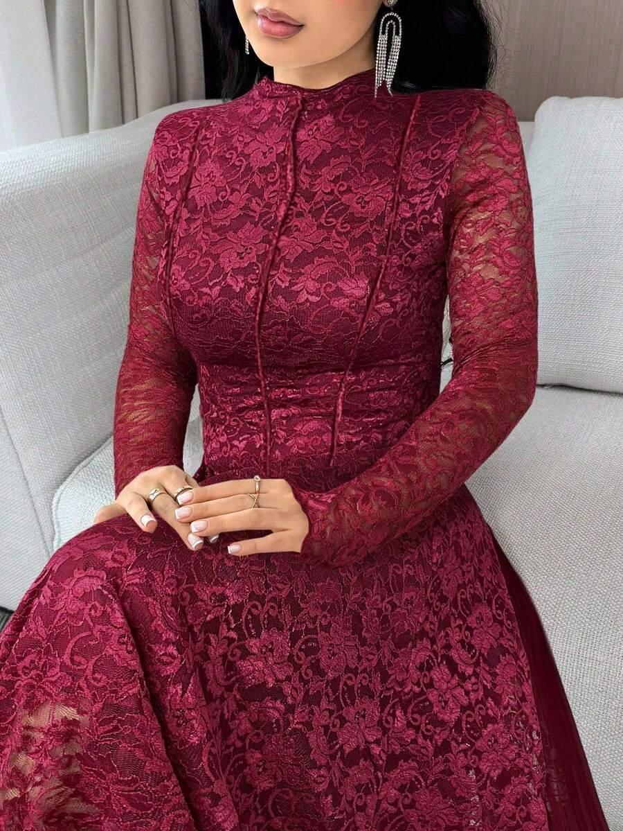 SHEIN CZERWONA MAXI SUKIENKA S06__XL