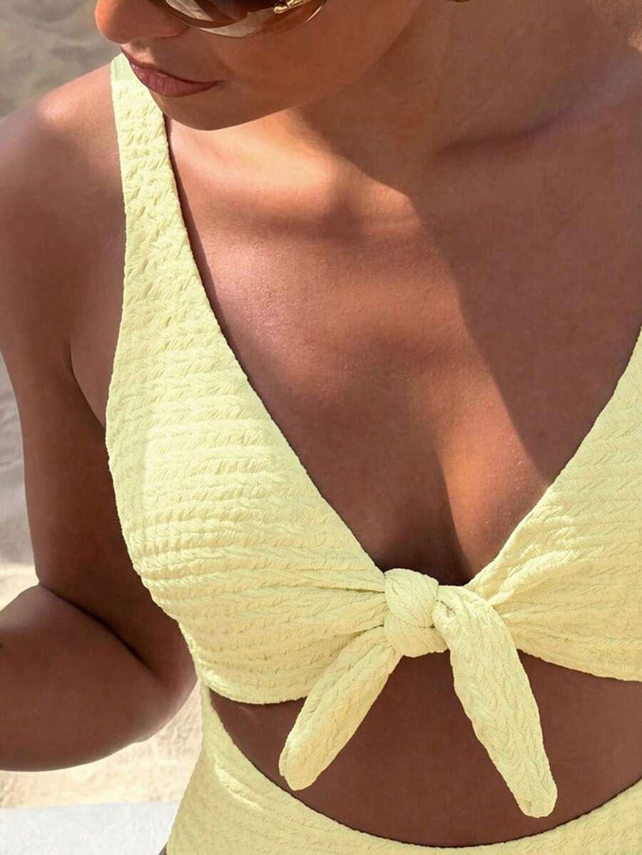 SWIM MOD ŻÓŁTY JEDNOCZĘŚCIOWY STRÓJ KĄPIELOWY S09__XL