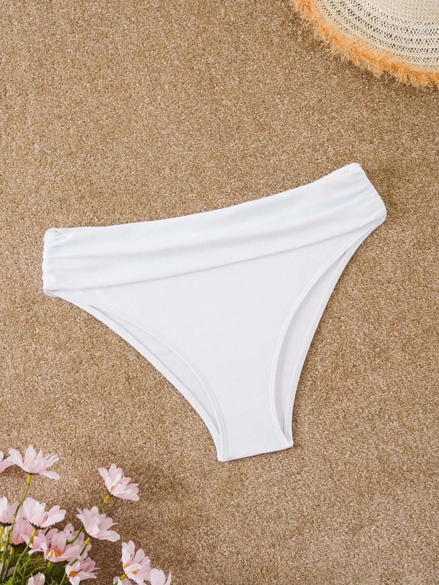 SHEIN BIAŁY DÓŁ OD BIKINI PK01__XXL