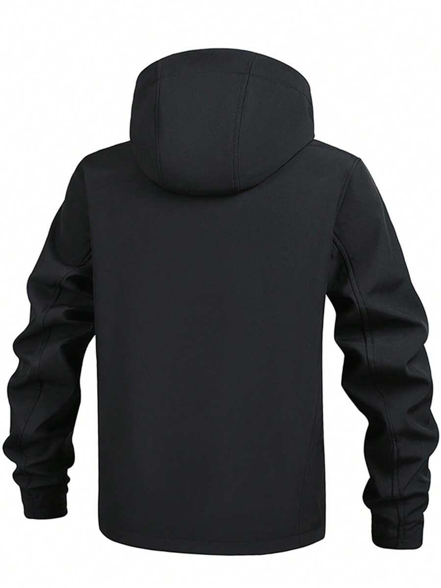 SHEIN CZARNA KURTKA KAPTUR S06__L