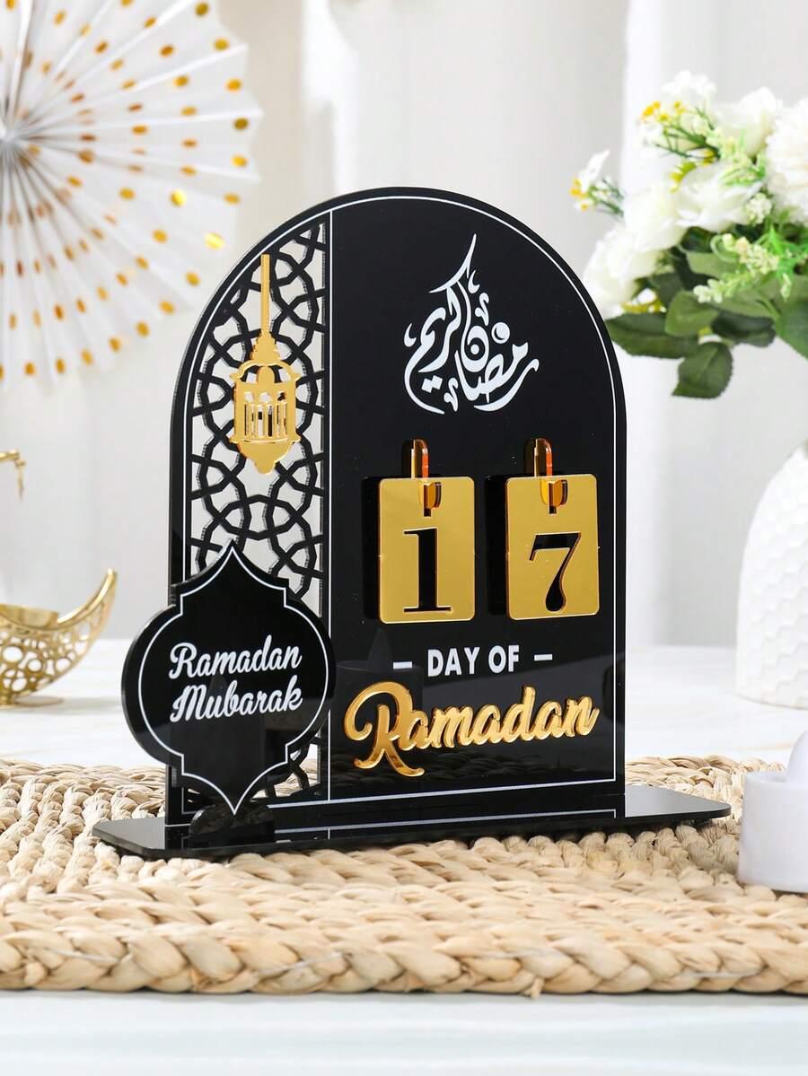 SHEIN CZARNY AKRYLOWY KALENDARZ S07__20X20