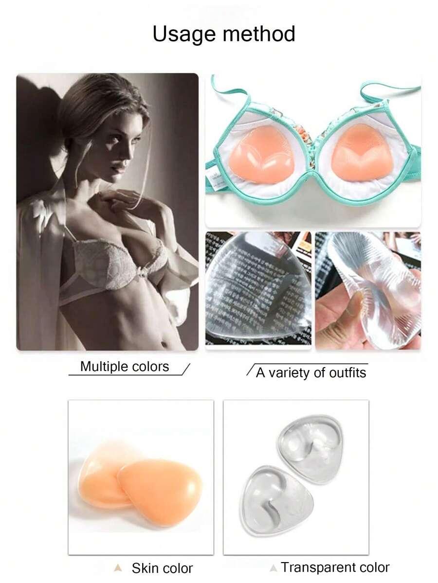 SHEIN BEZBARWNE SILIKONOWE WKŁADKI PUSH-UP S07__OS