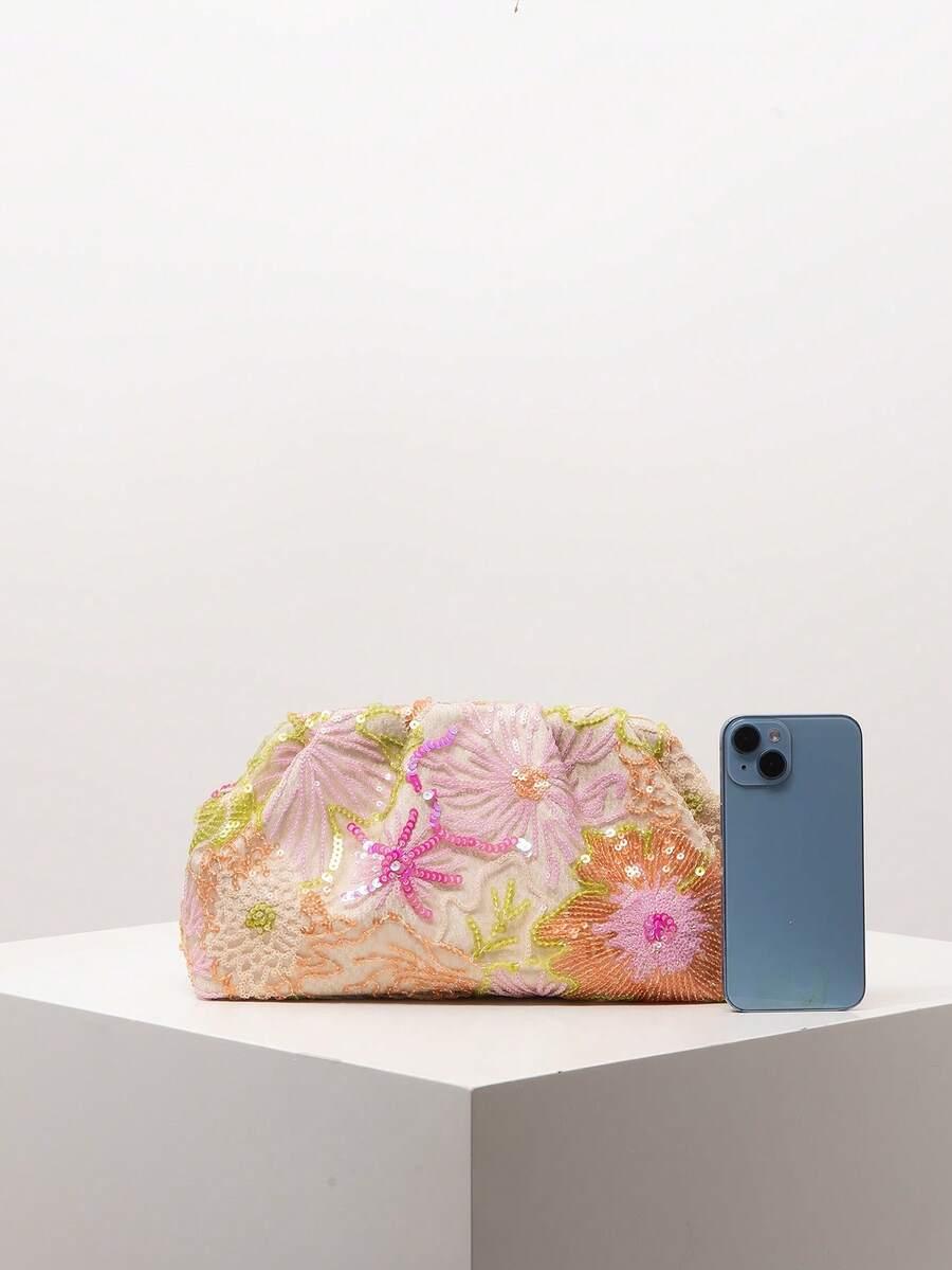 SHEIN TOREBKA KOPERTÓWKA CEKINY S07__29X16CM