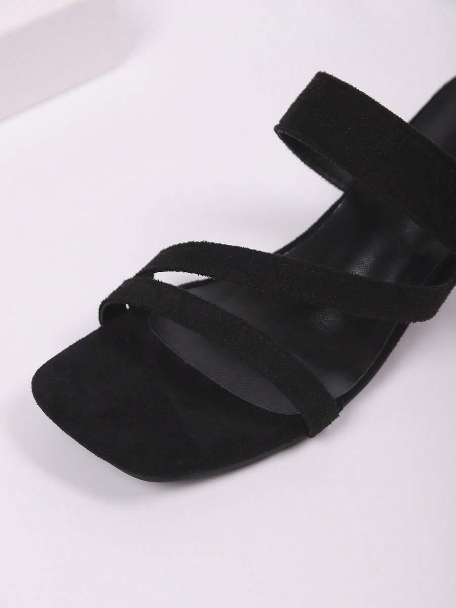 SHEIN CZARNE SANDAŁY OBCAS S06__39