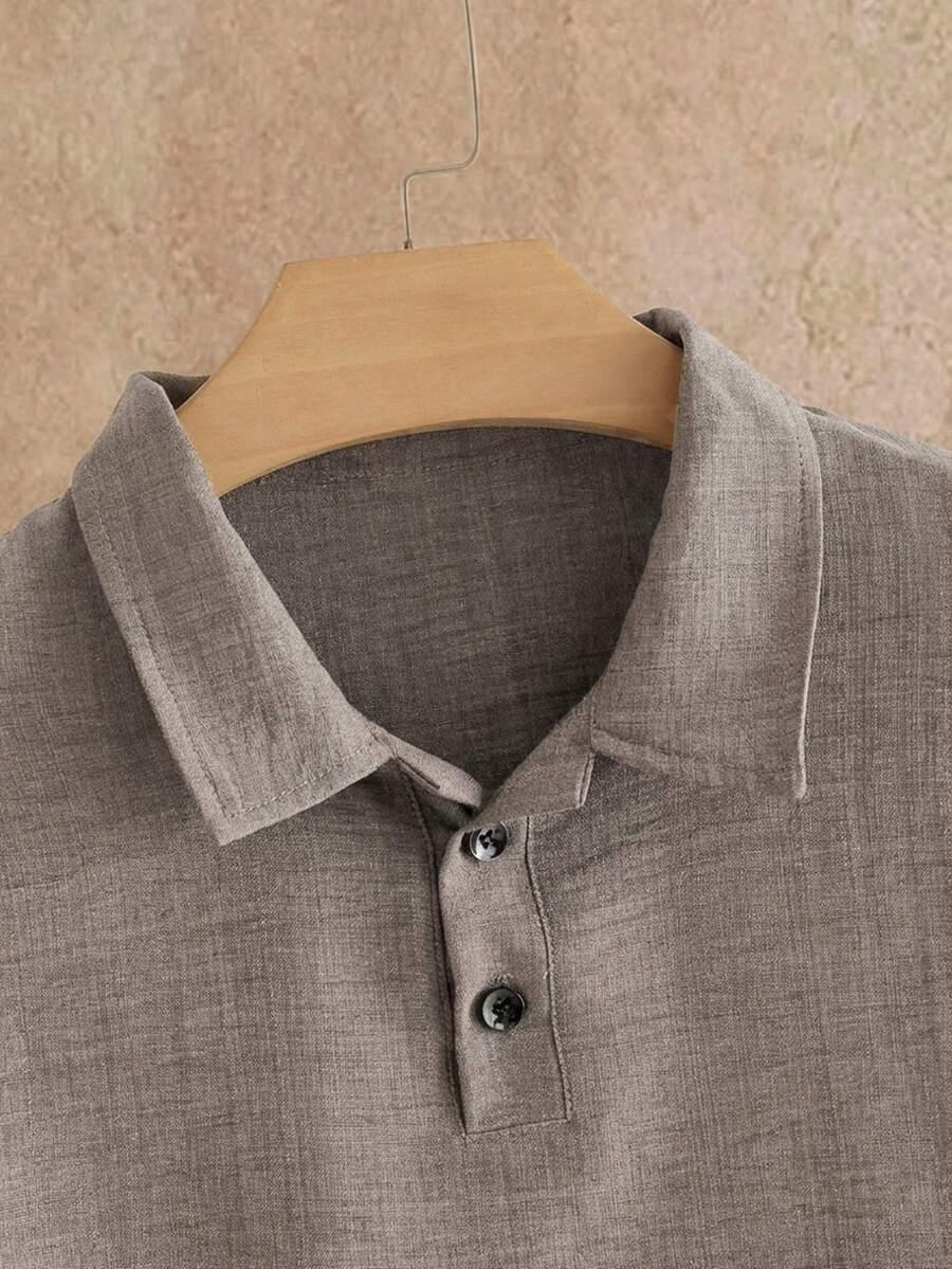 SHEIN KOMPLET SPODNIE KOSZULKA POLO S06__L
