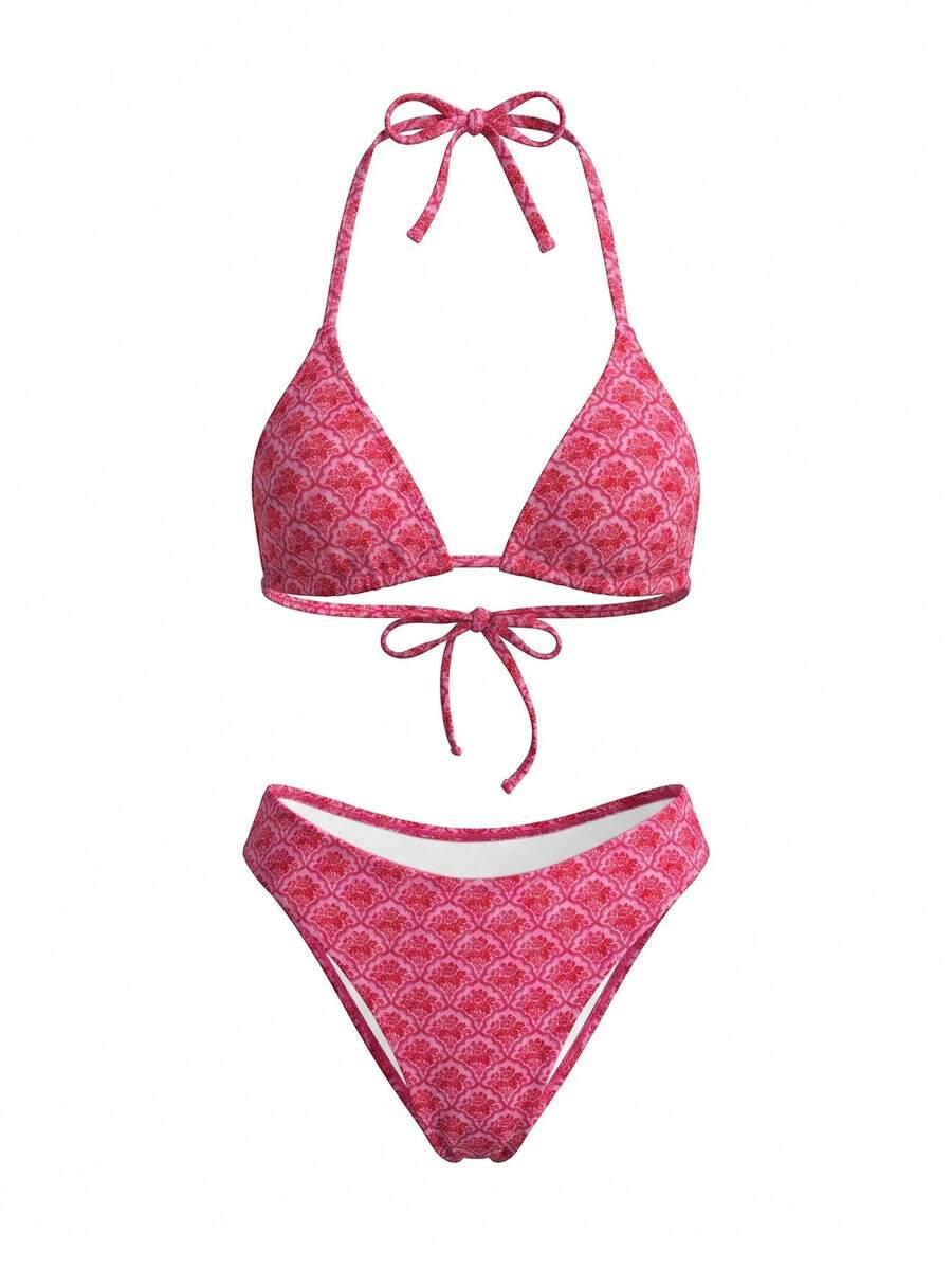 SWEETRA RÓŻOWY KOMPLET BIKINI WZÓR PK01__M