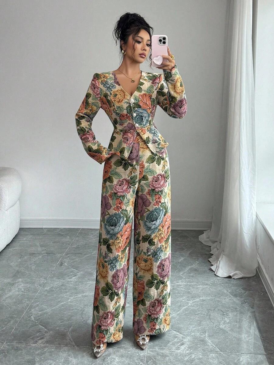 SHEIN ŻAKIET SPODNIE KOMPLET S06__XL