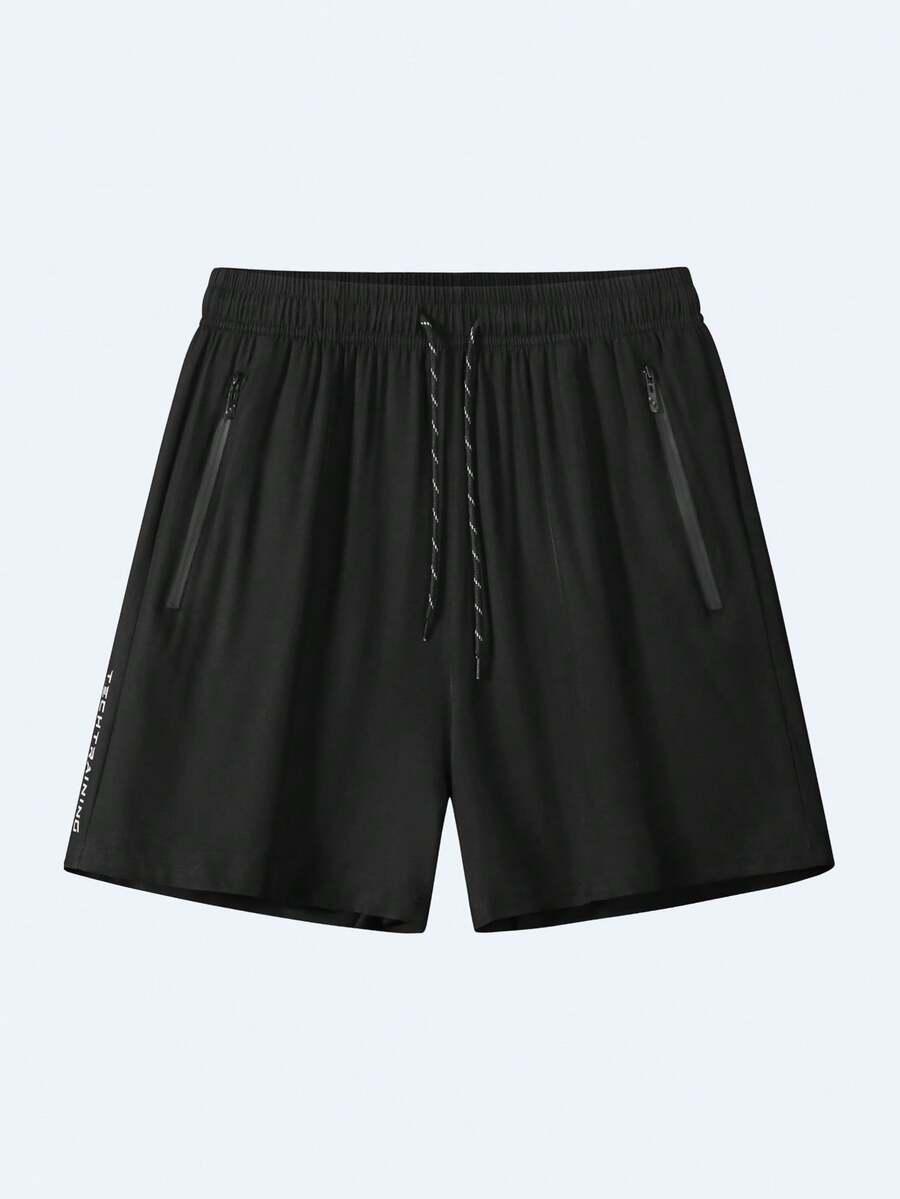 SHEIN CZARNE SPODENKI SPORTOWE S06__S