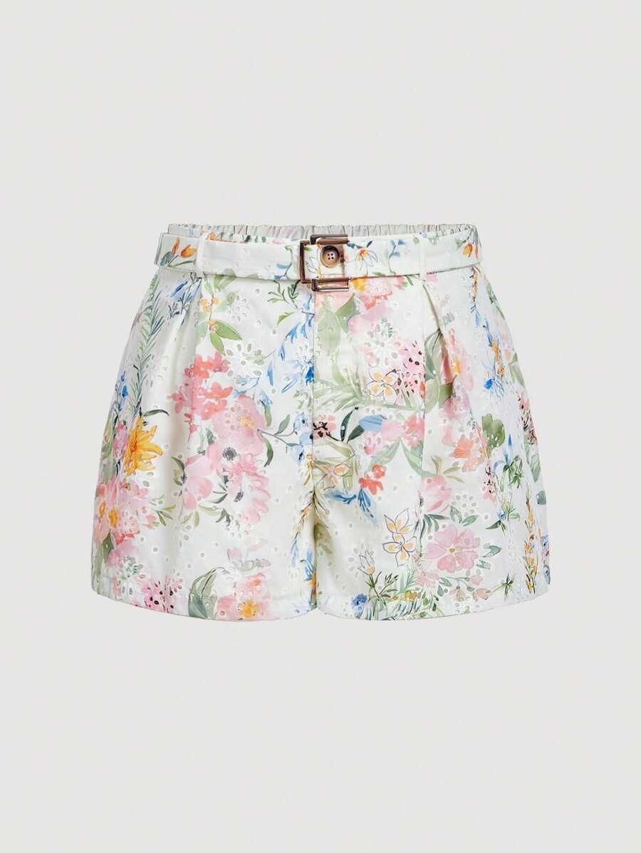SHEIN SPODENKI W KWIATY S06__50